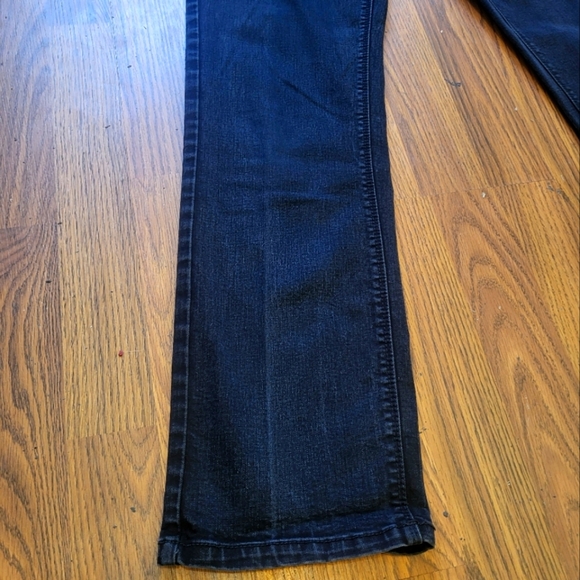 Santana Straight Fit Jeans Black Size 10x32 Dark Wash Denim A46 - Picture 2 of 9